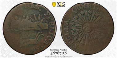 1785 VT 1/2P Vermonts, RR-2 F12BN