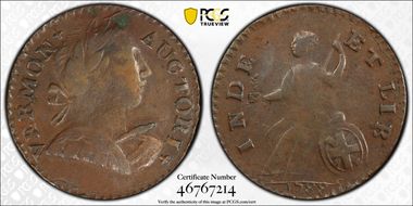 1788 VT 1/2P Bust Right, RR-24 VF30BN