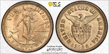 1935-M 10C KM-169  Ag MS64