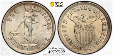 1935-M 10C KM-169  Ag MS65