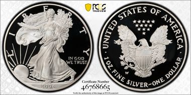 2006-W $1 Silver Eagle PR70DCAM