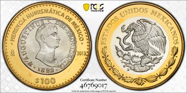 2013-Mo 100 P First Empire Coin Numismatic Heritage PL68