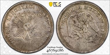 1914-GRO 2 Peso KM-643 AU55
