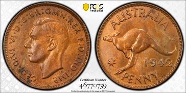 1942 Y. (p) 1D MS63BN