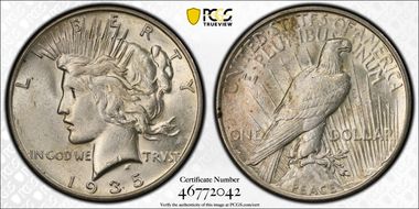 1935-S $1 AU55