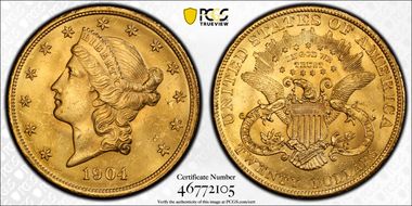 1904 $20 MS63