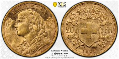 1903 B 20 Fr MS62
