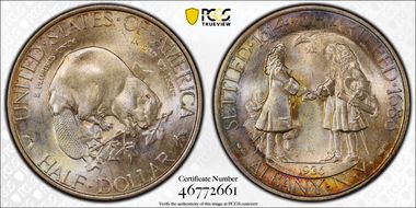 1936 50C Albany MS66