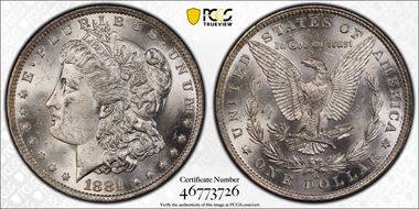 1881-O $1 MS63