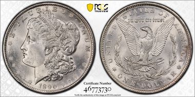 1890 $1 MS63