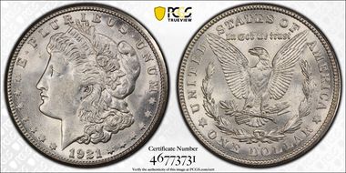1921-S $1 MS62