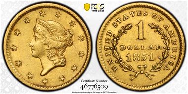 1851 G$1 AU55