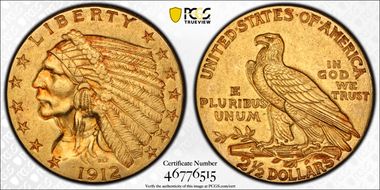1912 $2.50 AU55