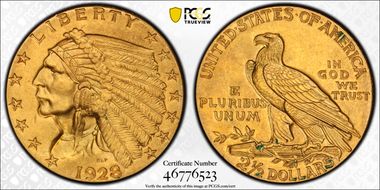1928 $2.50 MS62