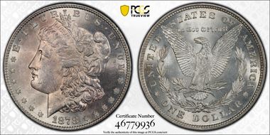 1878 8TF $1 MS61