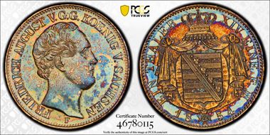 1854-F Thaler KM-1175 Dav-878 N1