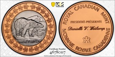 nd(1994-2002) Medal Polar Bear & RCM President MS68