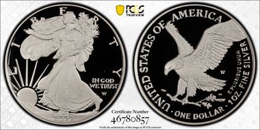 2022-W  $1 Silver Eagle PR70DCAM