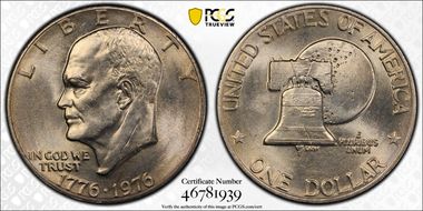 1976 $1 Type 2 MS65