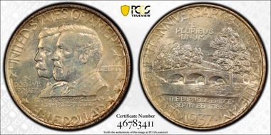 1937 50C Antietam MS66