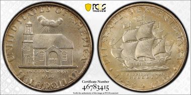 1936 50C Delaware MS64