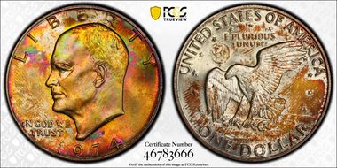 1974-S $1 Silver MS66