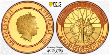 2001 $10 The Future PR69DCAM