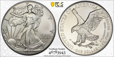 2022 $1 Silver Eagle First Strike MS69