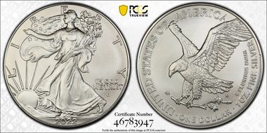 2022 $1 Silver Eagle First Strike MS69