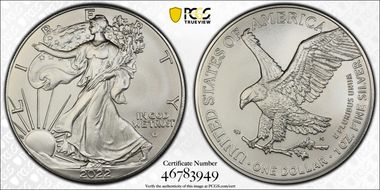 2022 $1 Silver Eagle First Strike MS69