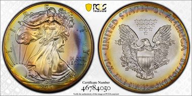 2014 $1 Silver Eagle MS68