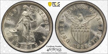 1935-M 10C KM-169  Ag MS64