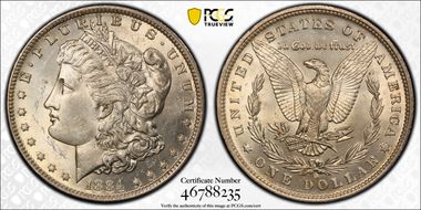 1884-O $1 MS62