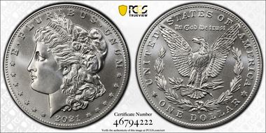 2021-D $1 Morgan Dollar 100th Anniversary MS70