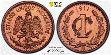 1911-Mo 1C Narrow Date MS65RD