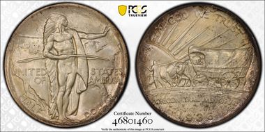 1936 50C Oregon MS65