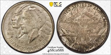 1939-D 50C Arkansas MS64