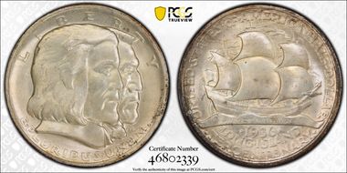 1936 50C Long Island MS66