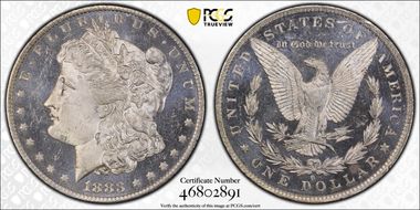 1883-O $1 MS65DMPL