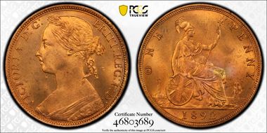 1892 1D S-3954 MS64RD