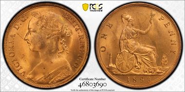 1893 1D S-3954 MS64RD