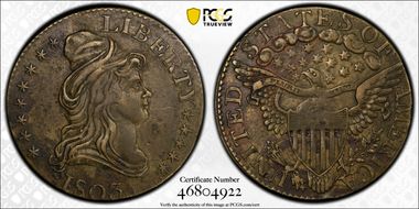 "1803" Tkn $5 J-C1803-3 Kettle & Sons N1