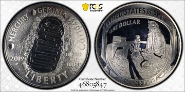 2019-P $1 Apollo 11 50th Anniversary PR65DCAM