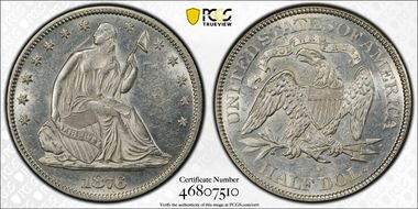 1876 50C MS61