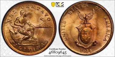 1944-S 1C MS65RD