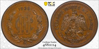 1935-Mo 10C Bronze KM-430 MS63BN