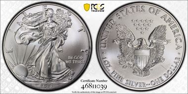 2021 $1 Silver Eagle - Type 1 MS69