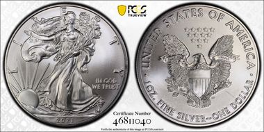 2021 $1 Silver Eagle - Type 1 MS69