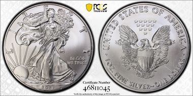 2021 $1 Silver Eagle - Type 1 MS69