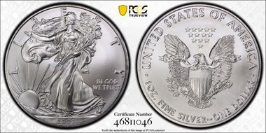 2021 $1 Silver Eagle - Type 1 MS69